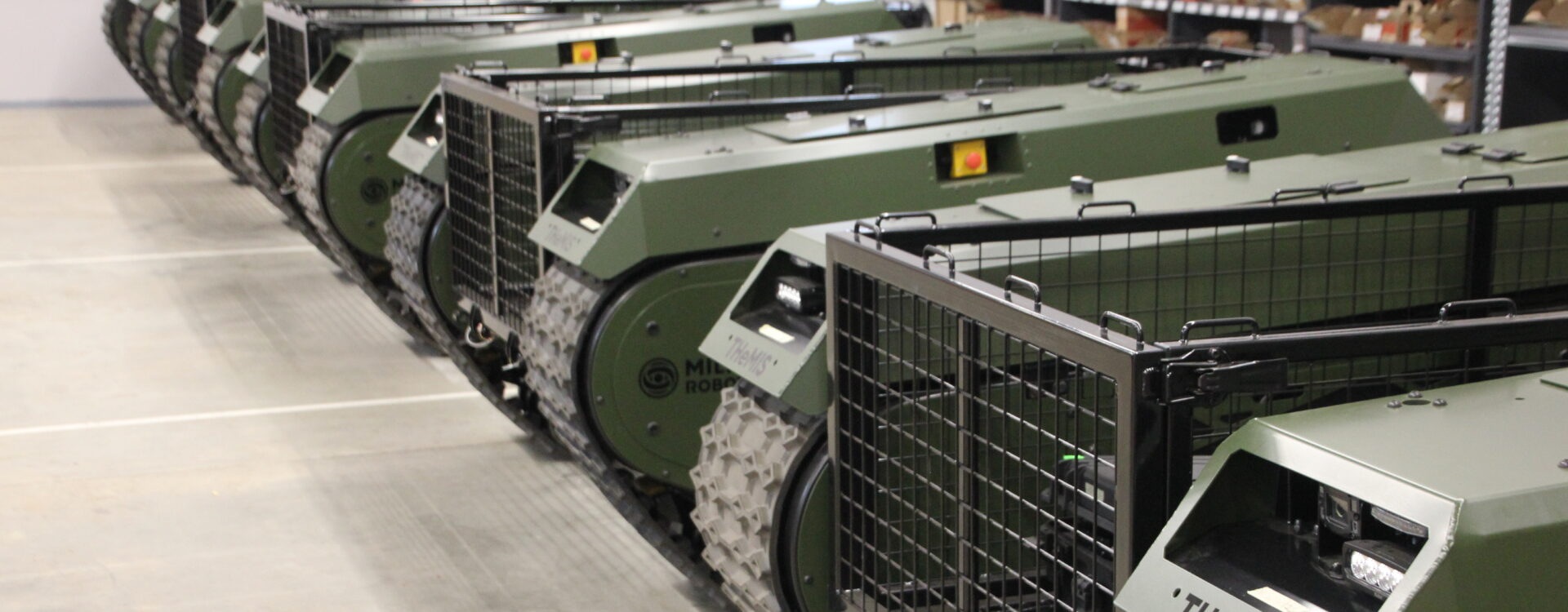 THeMIS vehicles on an assembly floor