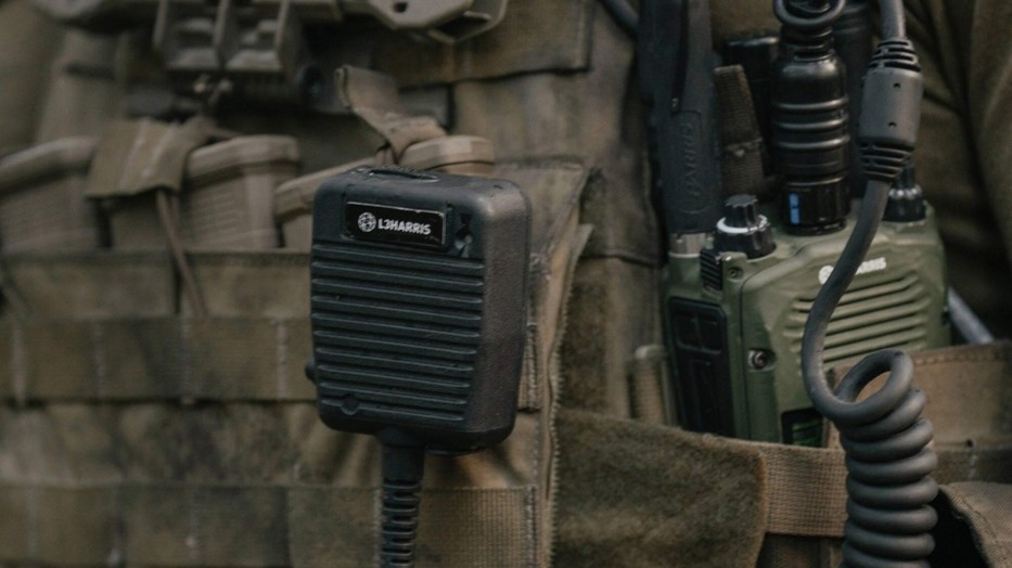 L3Harris AN/PRC-163 radio, shown in the company’s October 8 announcement. Product imagery, not a photograph of the integration experiment.