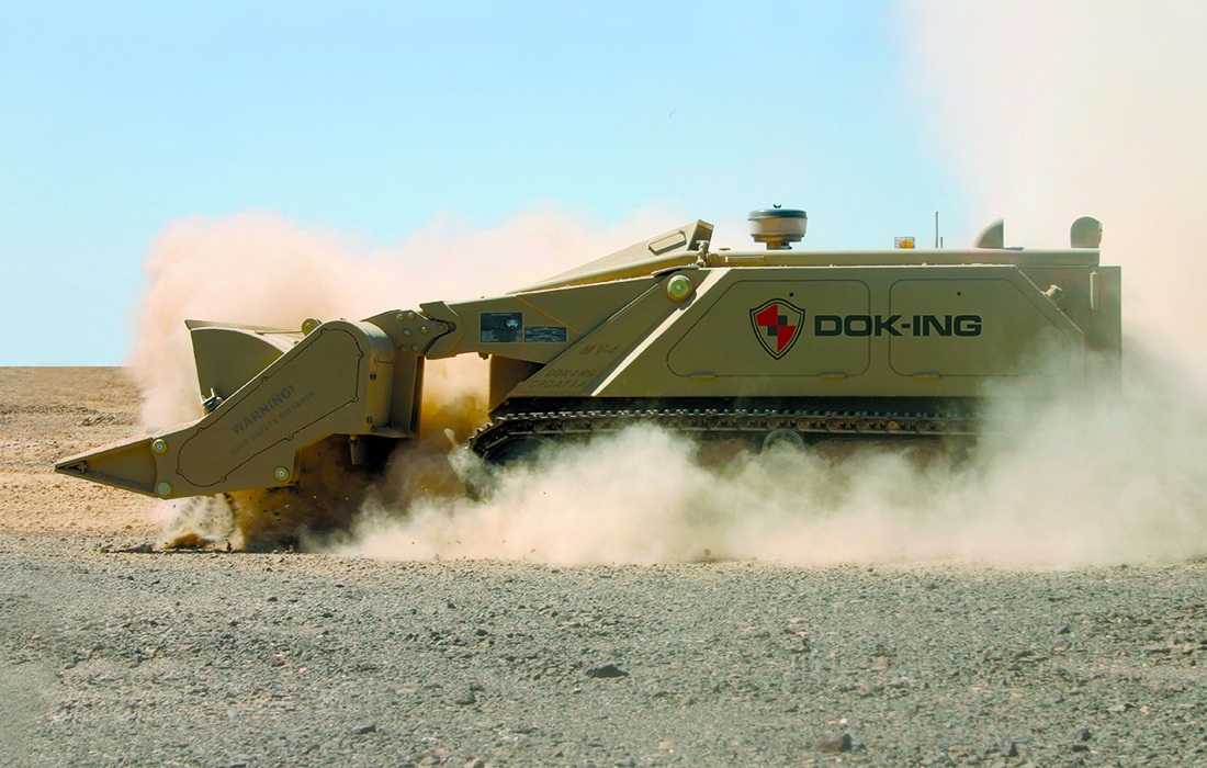 DOK-ING MV-4 tracked demining machine