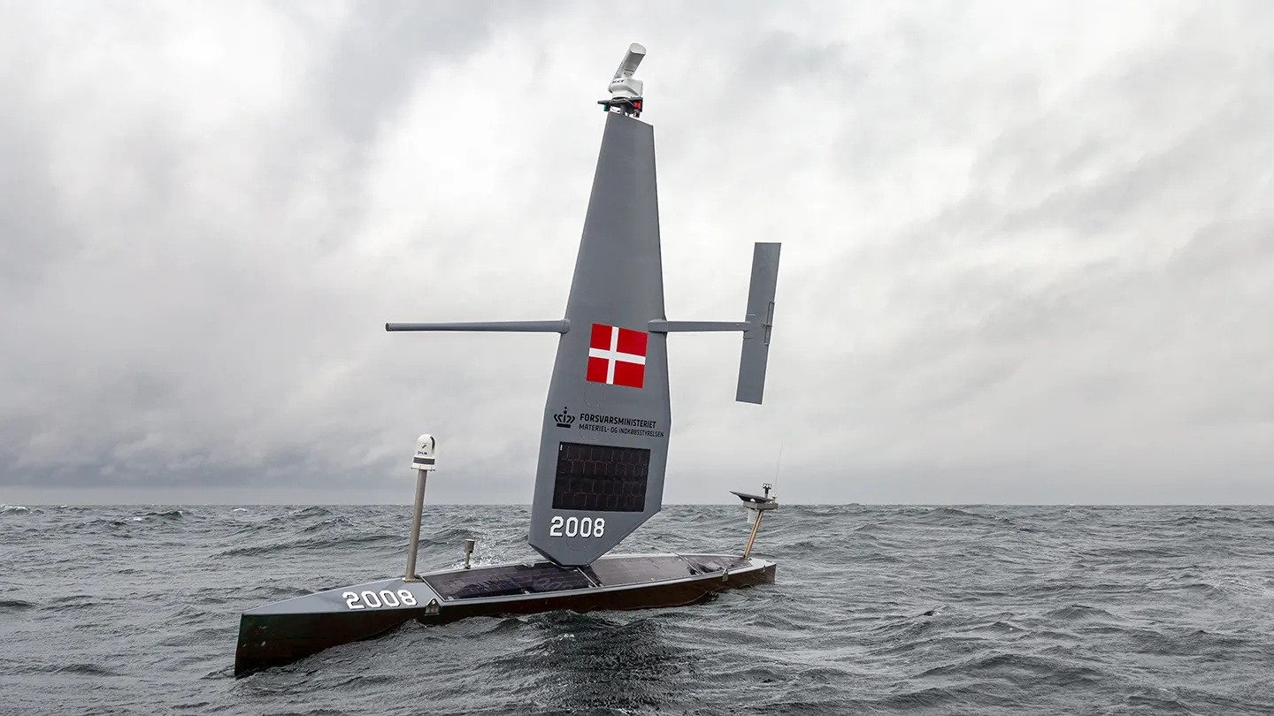 A Saildrone Voyager deployed from Køge, Denmark, in June 2025; contextual photograph preceding the flag-registration announcement.